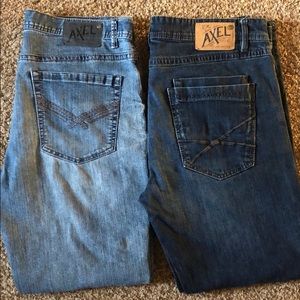 2 pair of Axel jeans 38x32 Men’s